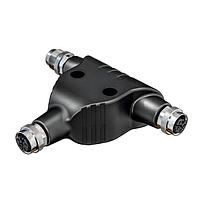 Murrelektronik 7000-P4901-0000000 Sensor Cables / Actuator Cables M12 Power L code T coupler for use with 4 or 5 pole cables
