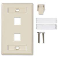 Belden AX104198 Fiber Optic Connectors KCONN FACEPLATE 4-P SG IVORY