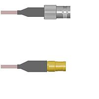 Amphenol Custom Cable Q-0B03Y000H018i RF Cable Assemblies BNC-SJB/SMB-SP G142 18I