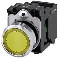 SIEMENS A6X30144483 Standard Switches ILLUMINATED PUSHBUTTON. YELLOW