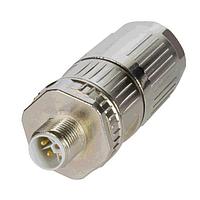 HARTING 21129991510 Connectors M12-CC-SCR-PUSH-IN-5P-LCOD-M-STR