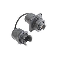 Bulgin PXEB5420MM5055 Multimode 4 Channel Flange Mount Bulkhead Connector with Cable Acceptance