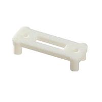 BIVAR 352-600 Insulator Perm-O-Pad Cap Mount .69x.145x.09 Wh Nyl