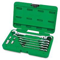 TOPTUL GAAI1003 10PCS Flexible Ratchet Combination Wrench
