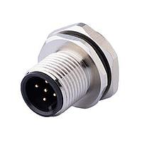 Same Sky (formerly CUI Devices) CDM1215-04A-MT-R9-67 Straight M12 Male Panel mount, Solder Type, Rear Fastened PG9?ACode 4PIN , Screw Copper alloy