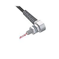 Banner Engineering PBCAT26UM3TA-VL Plastic Fiber Sensors Plastic Fiber; Diffuse Reflective; Core Dia.: 0.5 mm & 10 x 0.25 mm; Fiber Length 2 m; Right-Angle, M3 Thread; Bend Radius 15 mm, Flex Relief; Free Cut; Vantage Line
