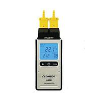 OMEGA HHC201 Dual Input Type K Thermocouple Thermometer (-200 to 1372 °C)