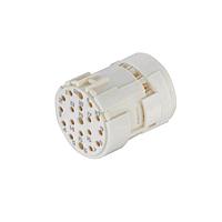 HARTING 09151193101 Inserts Han M23 Signal, 19pin Female Crimp Insert (for 16 1mm contacts and 3 1.5mm contacts)