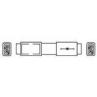 AMP Connectors - TE Connectivity 591841-1 Dual Electronic Splices - Diode TJ DBL W SPLICE