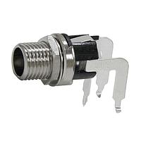 Switchcraft L722RALP Jacks Low Profile RAPC Mount DC Power Jack, 2.0mm Center Pin, Long Bushing