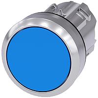 SIEMENS 3SU10500AB500AA0 Flat Button PUSHBUTTON, MOM, BLU, FLUSH