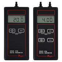 Dwyer 478A-1 Digital Pressure Differential Manometer, -20 to 20 inH2O, ± 1.5% FS, Aluminum (± 1.5 %, 60 inH₂O, Tubing, 1/4 in)