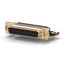 AMP Connectors - TE Connectivity 5205858-1 Receptacle 25P RCPT RA/MS STD