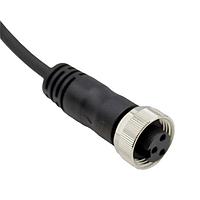 Bulgin PXPTPU78FBF03ACL010PUR Sensor Cables / Actuator Cables 3 Contacts 7/8" Flex Body Female 1m Cable