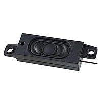 Same Sky (formerly CUI Devices) CES-571423-28PMB Enclosed speaker, 57.5 x 14.85mm rectangle, 23mm deep, cloth, Nd-Fe-B, w/case, 2W, 8?, 700Hz, P mt, w/ Conn