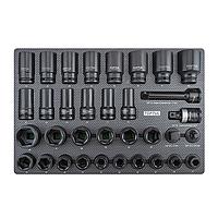 TOPTUL GED3426 3/4" DR. Impact Socket Set (34 pcs)