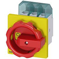 SIEMENS 3LD21030TK53 Rotary DISC SW 25A ROT HDL 4HOLE R/Y 3P