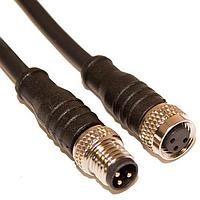 Mueller C83AC01M003 Sensor Cables / Actuator Cables M8 Cordset, 3-Position Male Straight to Female Straight, 24 AWG, 3M