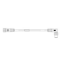 Molex 1200870281 Sensor Cables / Actuator Cables NC 4P M/MFE 1M 90/ST CPLR 24/4