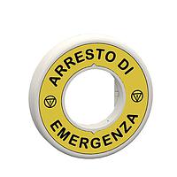 SCHNEIDER ZBY9W2G630 Ring ILL. RING 120V 1 RD LED ARRESTO DI EMERGENZA
