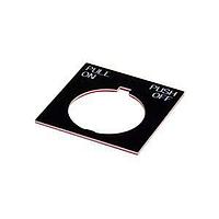 Eaton E34R5 Legend Plate LGD PLT JMB BK PULL ON PUSH OFF