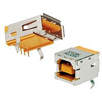 Kycon KUSBXHT-BS1N-O-HRF USB Type B Connectors TYPE B ORANGE HIGH TEMP/RETENTION