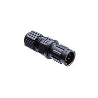 Amphenol LTW BD-06BMMA-LL6001 Standard Circular Connector Ceres, Standard Size, Plastic, 5A, 06 pins, Male Connector, Male Contact, Straight, 2 Points Lock, Solder, Field Installable, F3.5 - F6.5mm, IP66