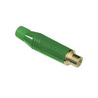 Amphenol Audio ACJR-GRN Cable Mount Diecast SH GLD PLTD CONT COLRD GROM