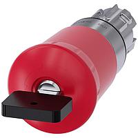 SIEMENS 3SU10501HV200AA0 Emergency Stop, Key Released EMERG-STOP,KEY RELEASE RED MH CAP   40MM