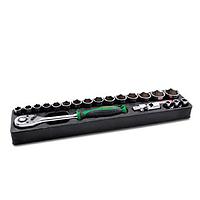 TOPTUL GM-2020 20PCS 1/2 inch DR. Flank Socket Set (6PT)