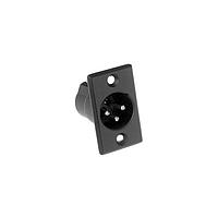 Amphenol Audio AC3MPNZB BULK Connectors ML 3 CONT LRG SH NRRW FLNG BLK FINISH