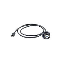 Amphenol Socapex 31932N015 USB Cables USBA HOST TO USBC DEV ADAPT  JAM NUT NICKEL 0.15M