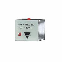 Carlo Gavazzi RPYA003A120LT Electromechanical Contactors Industrial Electromechanical Relays series, 10A 250VAC/28VDC, 11 pins, 3PDT (3 Change Over contacts), Coil voltage 120VAC, LED, Test Button