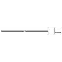 Banner Engineering PIP640UMPPM.5 Inline Fiber Optic Plastic Fiber, Opposed Mode; Core Dia.: 1.5 mm; Fiber Length 12 m; Probe; Free cut