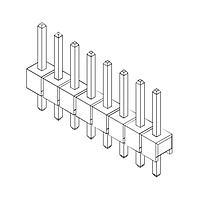 Amphenol Commercial Products G800LQ306018TEU Pin Strip Pin Header 2.54mm Pitch STR DIP,1x2Pin,Full G/F,LCP,6.0mm*2.54mm*3.0mm,Color-Black,T&R W/CAP