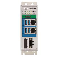 NexAIoT 10J70010500X0 Industrial PCs NIFE105 w/ ApolloLake Atom X5-E3930(1.8GHz, 2T2C, 6.5W), DDR3L, 16GB eMMC HDMI, 4x USB3.0, 2x LAN, 2x RS232/485, mPCIe, SD 24 VDC, -5 - 55C, WDH: 46x100x120 mm (Barebone only. Any additional components are optional.)