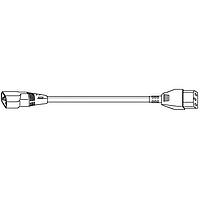 Volex 2170H AC Power Extension Cord Jmpr Cord H05/RVV3X0 .75+SVT 0.6M C14C13