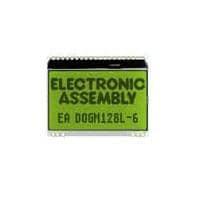 DISPLAY VISIONS EA DOGM128L-6 LED Backlighting STN(+). Reflective Yel/Grn Background