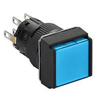 SCHNEIDER XB6ECW6B2P Industrial Switches IPB SPG Ret, Square, blue, 24V, 2 NO/NC