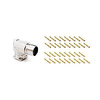 Amphenol SINE Systems MA5RAP1701S-KIT Right Angle, Rotatable 17 Pos female skts Standard flange