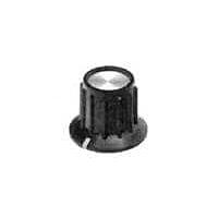 Alcoswitch - TE Connectivity PKA70B1/4 Cylindrical Knob with Skirt .98" LINE IND/SKIRT STR RIB KNOB