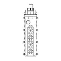 Molex 1301260339 Push Button Pendant 5056 W/505B-RM & 505SW-1