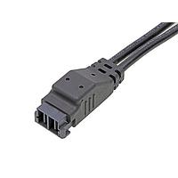 Molex 218055-0220 Cable Assemblies EXTreme Guardian Plug-to-Pigtail (OTS) Cable Assembly 11mm Pitch Single Row 2m Length 2 Ckts Blk