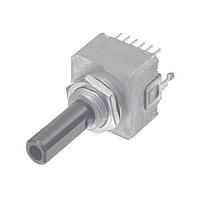 Nidec Components RES16B50-201-C Incremental 50 P/R resolution, manual optical, square wave, 16mm square, pin header, smooth actuation, snap-in holder