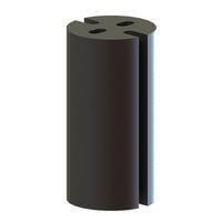 Essentra Components LEDM-1-06 LED Spacers LED Spacer,5MM T-1-3/4,Blk,6MM Spc