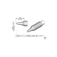 JBC C210016 Soldering Tip (Ø 0.3 mm, Conical Straight)