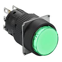 SCHNEIDER XB6EAW3B1P Pushbutton Switches IPB SPG Ret, Round, green, 24V, 1 NO/NC