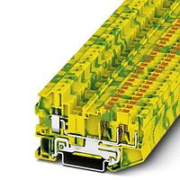PHOENIX CONTACT 3211862 Ground Modular Terminal Block PTU 4-TWIN PE 24-15AWG 600V 30A