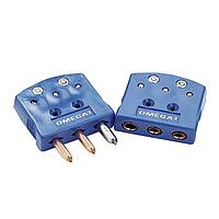 OMEGA OTP-R/SI-M 3-Prong Standard Size Thermocouple, RTD, & Thermistor Connectors (R,S, IEC, 3-Prong Standard Male Thermocouple Connector)