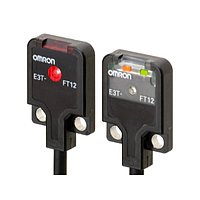 OMRON E3T-FT12 2M Ultracompact, Ultrathin Photoelectric Sensor with Built-in Amplifier (0-500 mm, through-beam, NPN, Dark-ON)